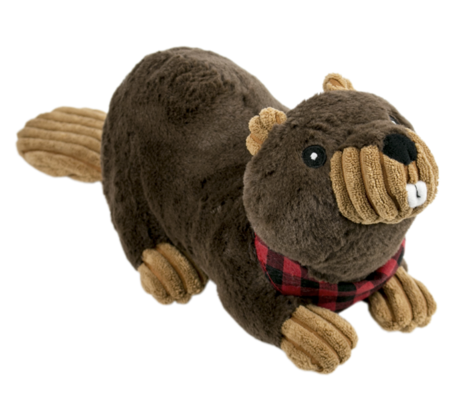 TALL TAILS BEAVER WITH SQUEAKER &amp; CRUNCH TOY 15&quot;