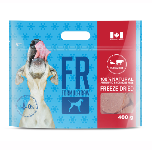 FORMULA RAW DOG FREEZE DRIED DUCK &amp; BEEF 400G