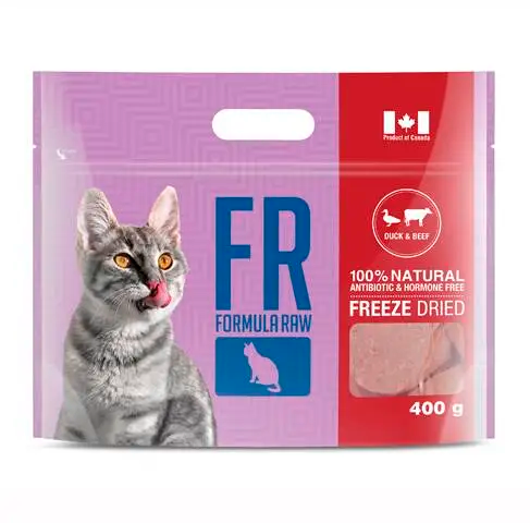 FORMULA RAW CAT FREEZE DRIED DUCK &amp; BEEF 400G