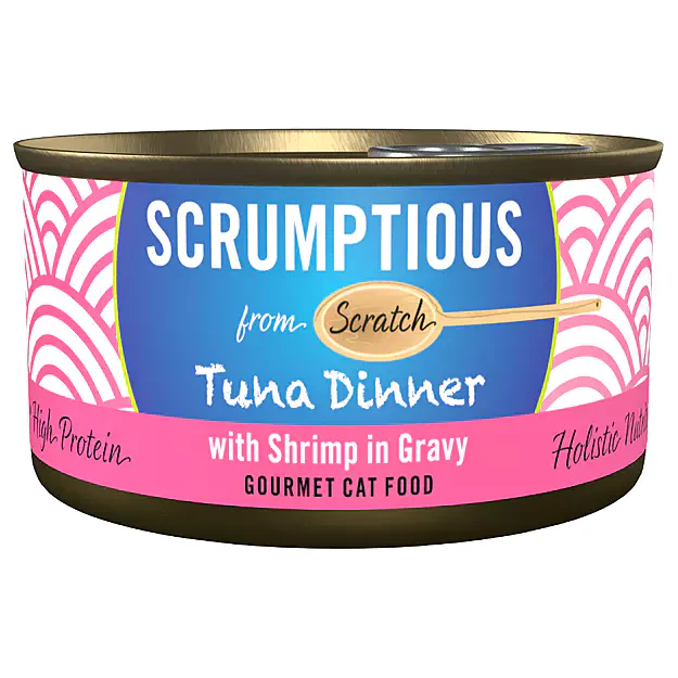 SCRUMPTIOUS FROM SCRATCH CAT RED MEAT TUNA &amp; SHRIMP 79G