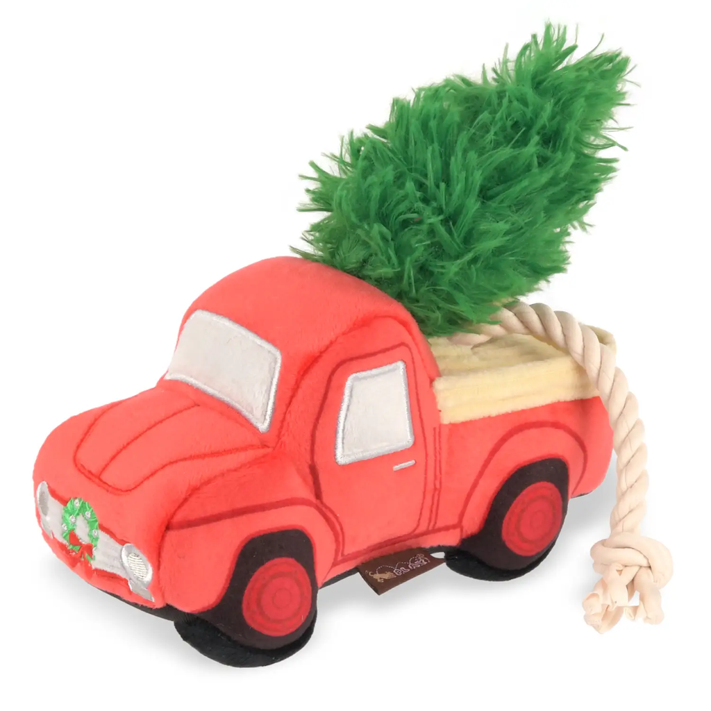 P.E.T. DOG HOLIDAY RED TRUCK & TREE TUG HOME FOR THE HOLIDAYS XMAS 2025