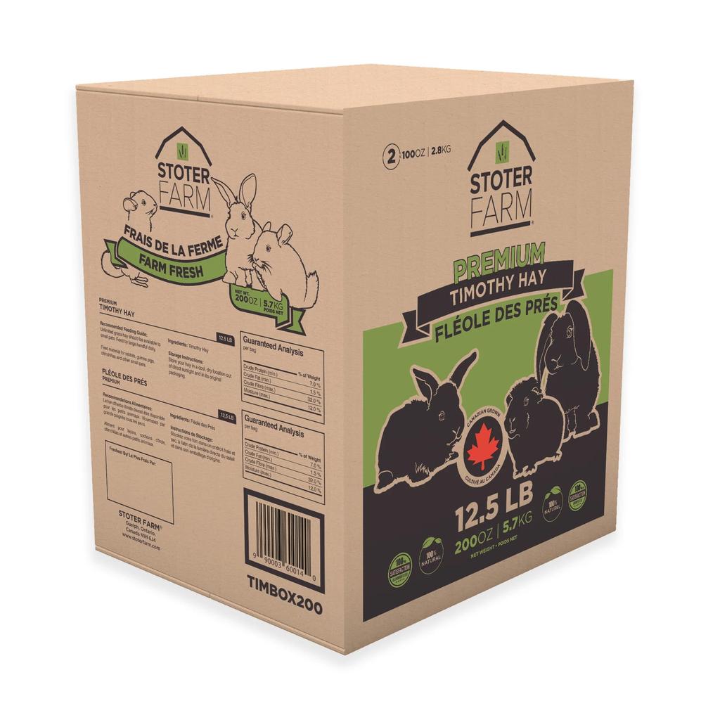 STOTER PREMIUM TIMOTHY HAY 5.6KG (200OZ)