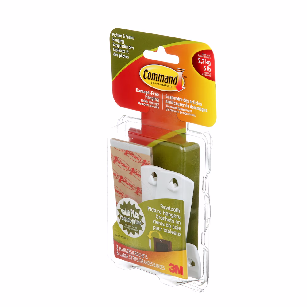 COMMAND 17042 PICTURE HANGER PLASTIC WHITE