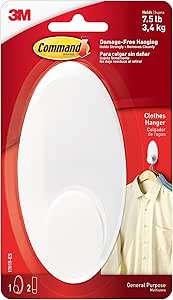 COMMAND 17019-ES CLOTHES HANGER WHITE LARGE