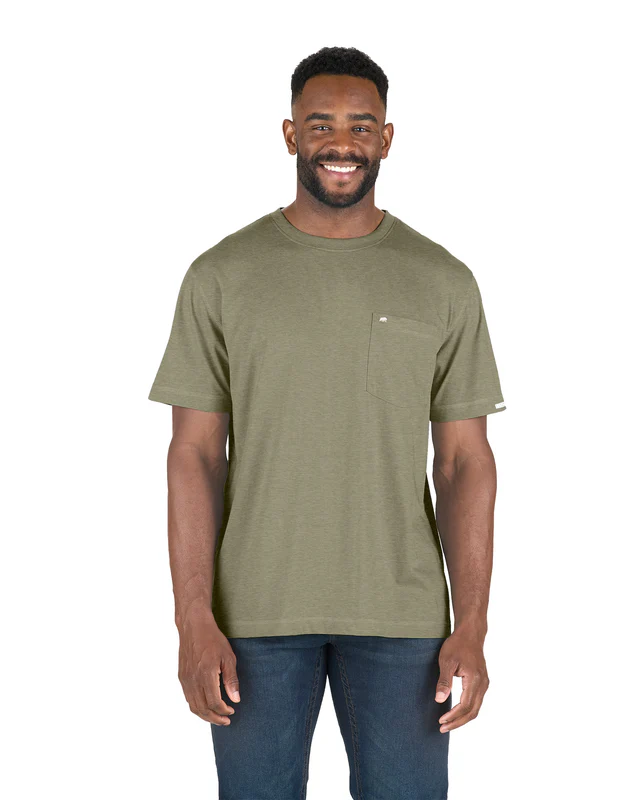 BERNE MENS SHORT SLEEVE GRAPHIC TEE LICHEN (M)