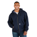 BERNE MENS GRID FLEECE-LINED FULL ZIP HOODED SWEATSHIRT NAVY (XL)