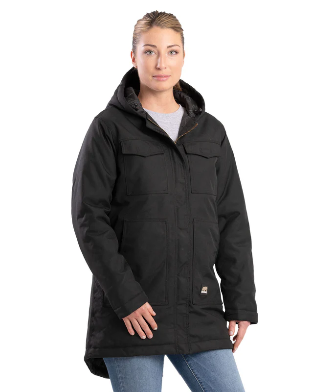 BERNE WOMENS ICECAP INSULATED PARKA BLACK (S)