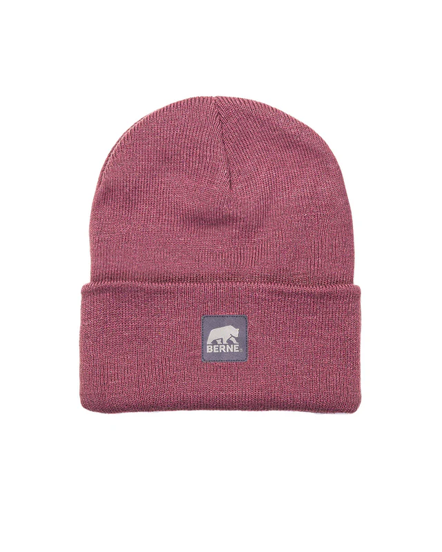 BERNE YOUTH HERITAGE KNIT CUFF BEANIE MAUVE (OS)