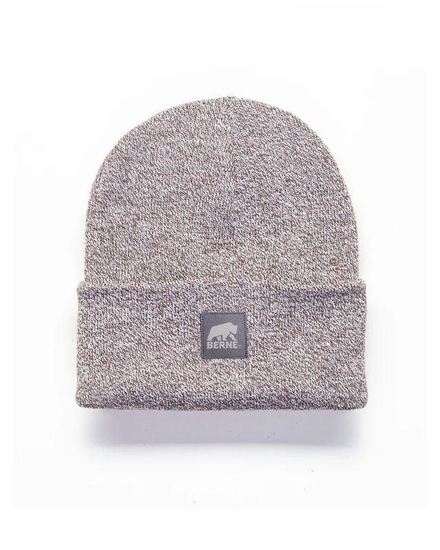 BERNE HERITAGE KNIT CUFF BEANIE HICKORY HEATHER (OS)