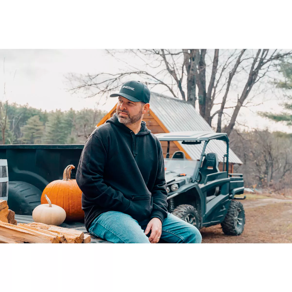 BERNE HORIZONTAL LOGO MESH BACK CAP NAVY (OS)