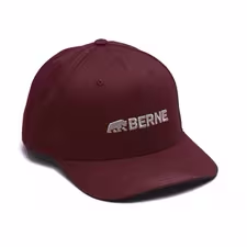 BERNE HORIZONTAL LOGO MESH BACK CAP MAROON (OS)