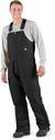 BERNE MENS HERITAGE INSULATED DUCK BIB OVERALL BLACK (3XL)