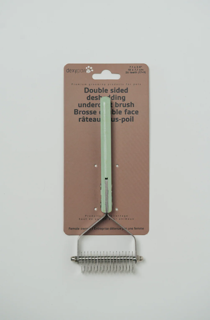 DEXYPAWS DESHEDDING UNDERCOAT BRUSH DOUBLE-SIDED