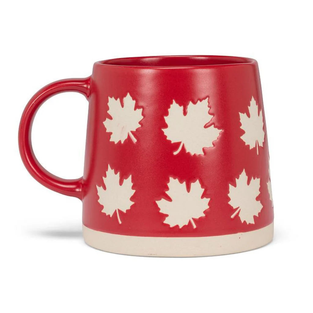 ABBOTT WIDE BASE MUG W/MAPLE LEAFS 14OZ
