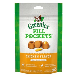 [10040020] GREENIES PILL POCKET DOG CHICKEN 7.9oz