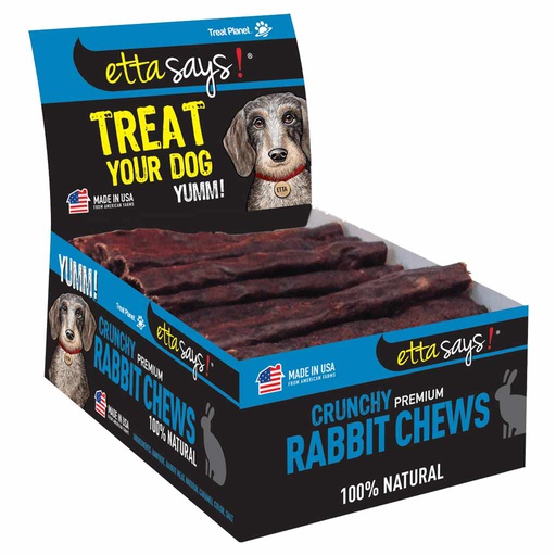 [10040154] DMB - ETTA SAYS! CRUNCHY RABBIT CHEW 4"