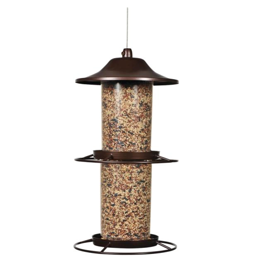 [10059200] PERKY PET 2-TIER PANORAMA MIXED SEED FEEDER 4.5LB