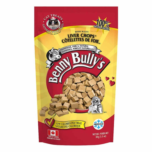 [10066044] BENNY BULLY'S LIVER CHOPS CAT 30G