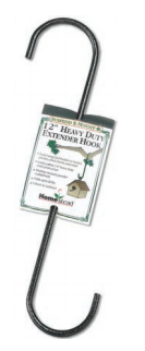 [10070934] STOKES EXTENSION HOOK STEEL POWDER COATED BLACK 12"