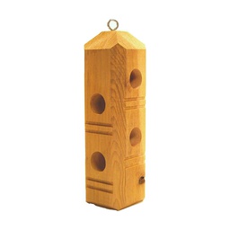 [10073994] WILDLIFE SCIENCE SUET PLUG FEEDER CEDAR BEVEL CUT POST