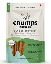 [10080164] CRUMPS NATURALS PLAQUE BUSTERS BACON 270G (10PK)