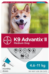 [10080198] ADVANTIX II 4 DOSE DOGS 4.6-11KG