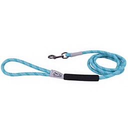 [10080990] COASTAL K9 EXPLORER REFLECTIVE BRAIDED ROPE SNAP LEASH OCEAN 1/2&quot;X6'