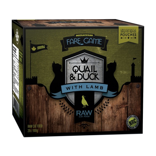 [10083416] BCR FARE GAME QUAIL DUCK & LAMB 4X0.5LB