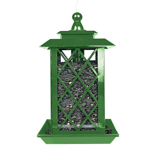 [10085398] DMB - PINEBUSH MIXED SEED LANTERN STYLE BIN FEEDER GREEN