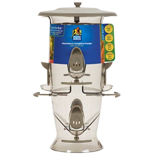[10086160] DMB - MORE BIRDS ABUNDANCE MIXED SEED FEEDER 6LB POLY
