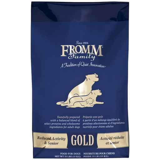 [10086310] FROMM DOG GOLD REDUCED ACTIVITY & SENIOR 13.61KG (NAVY) 