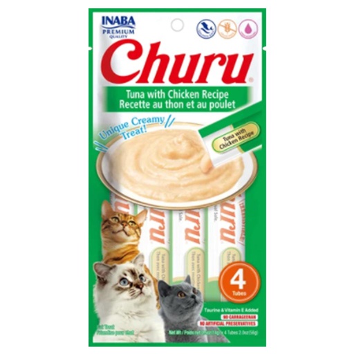 [10087188] INABA CAT CHURU TUNA & CHICKEN PUREE 56G