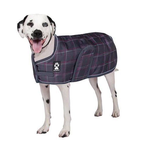 [10088208] DV - SHEDROW K9 GLACIER DOG COAT POTENT PURPLE PLAID MS