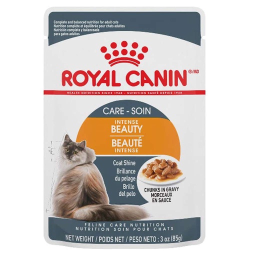 [10088650] DR - ROYAL CANIN CAT WET INTENSE BEAUTY CHUNKS IN GRAVY 85G
