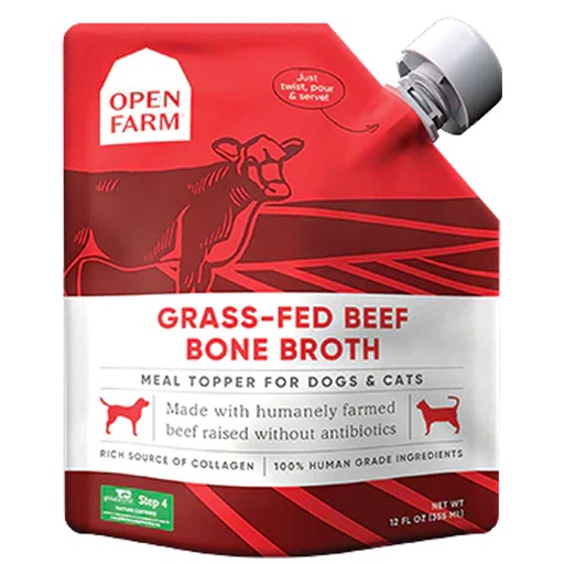 [10088968] OPEN FARM GRASS-FED BEEF BONE BROTH FOR DOGS & CATS 12OZ