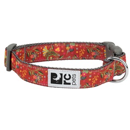 [10089908] RC PETS CLIP COLLAR CLAY FLORAL 1&quot; L