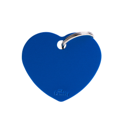 [10089982] MY FAMILY ALUMINUM HEART BLUE L