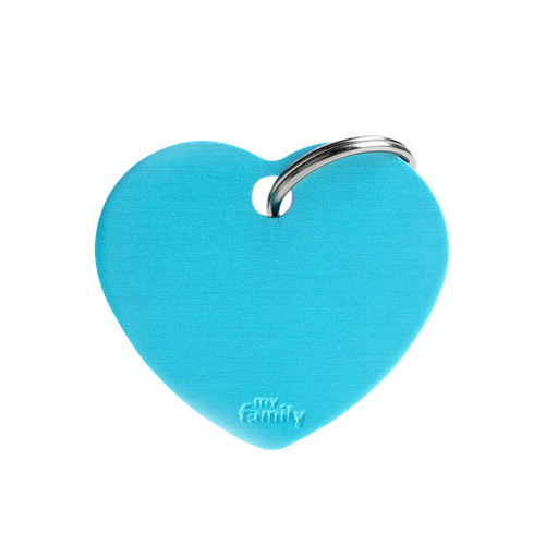 [10090008] MY FAMILY BASIC ALUMINUM HEART LIGHT BLUE L