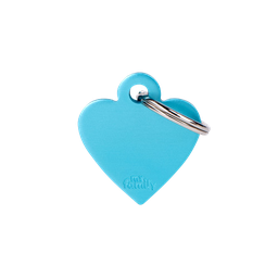 [10090012] MY FAMILY ALUMINUM HEART LIGHT BLUE S