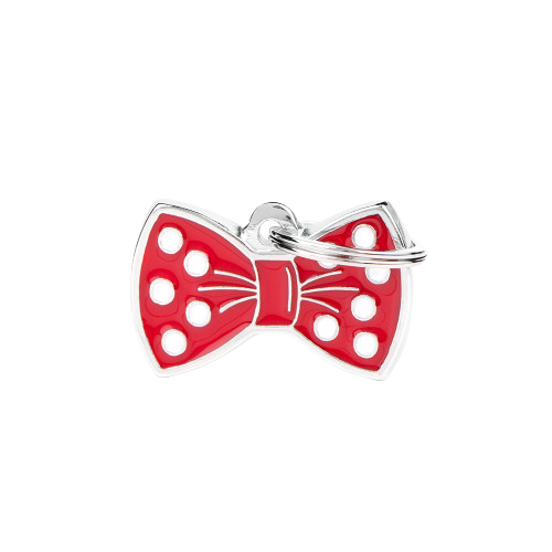 [10090114] MY FAMILY CHARMS BOW TIE RED