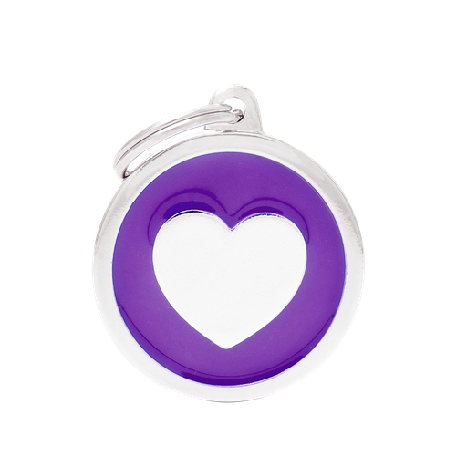 [10090118] MY FAMILY CLASSIC CIRCLE HEART PURPLE