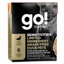 [10090982] DMB - GO DOG SENSITIVITIES LID GRAIN FREE DUCK 12.5OZ
