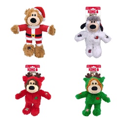 [10091222] DV - KONG DOG HOLIDAY WILD KNOTS BEAR ASST MED/LRG XMAS 2023