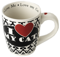 [10091560] PETRAGEOUS I LOVE MY CAT JUMBO MUG 28OZ