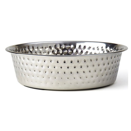 [10091678] PETRAGEOUS CRETE HAMMERED STAINLESS BOWL 6.50" 1.50PINT