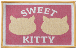 [10091732] PETRAGEOUS SWEET KITTY TAPESTRY PLACEMAT PINK