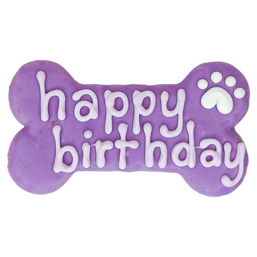 [10092252] BOSCO AND ROXY'S HAPPY BIRTHDAY BONE VIOLET 6" (CORE)