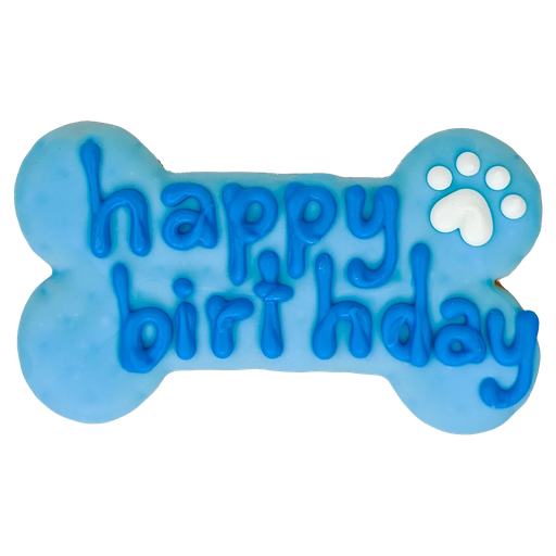[10092270] BOSCO AND ROXY'S HAPPY BIRTHDAY BONE BLUE 6" (CORE)