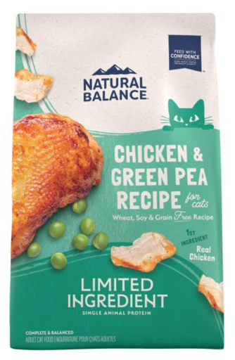[10092476] NATURAL BALANCE CAT LID GF CHICKEN & GREEN PEA 4LB
