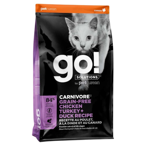 [10093320] GO CAT CARNIVORE GRAIN FREE CHICKEN, TURKEY, & DUCK 3LB